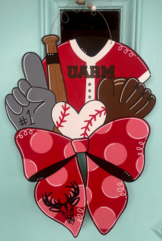 Custom Baseball Sports Door Hanger
