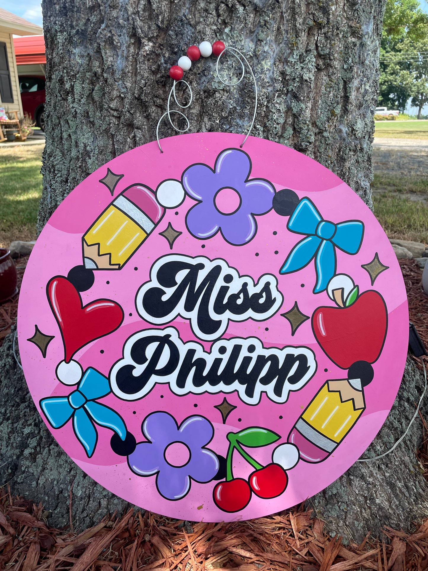 Friendship Bracelet Custom Teacher Door Hanger